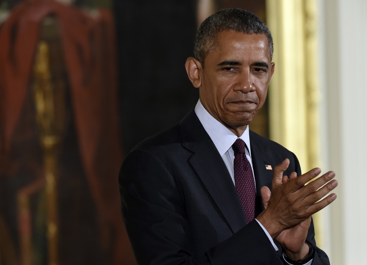 Ein erleichterter Barack Obama.