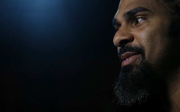 Britain Boxing - David Haye &amp; Arnold Gjergjaj Weigh-In - The O2 Arena, London - 20/5/16
David Haye after the weigh in
Action Images via Reuters / Andrew Couldridge
Livepic
EDITORIAL USE ONLY.