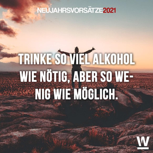 Jahresvorsätze 2021 lustig ironisch Motivation Inspiration Bilder Spass Neujahr Silvester 2020 31. Dezember