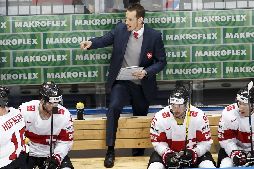 Patrick Fischer im Einsatz während des Spiels gegen Russland.