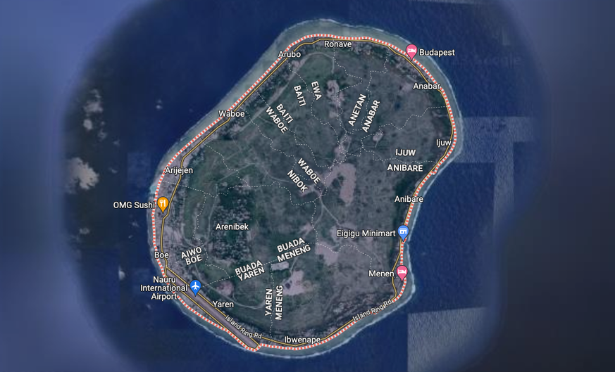 Nauru Luftaufnahme