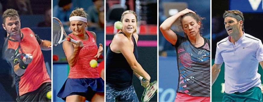 Verletzungen, Verzweiflung, die Frage nach dem Sinn: Stan Wawrinka, Timea Bacsinszky, Belinda Bencic, Patty Schnyder und Roger Federer, die Galionsfiguren des Schweizer Tennis.