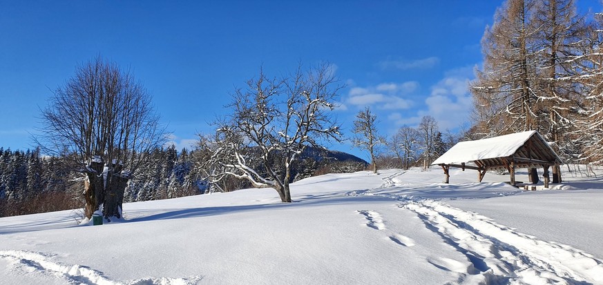 Schneeschuhtour für anfänger Rauszeit Parcours de l'Archette