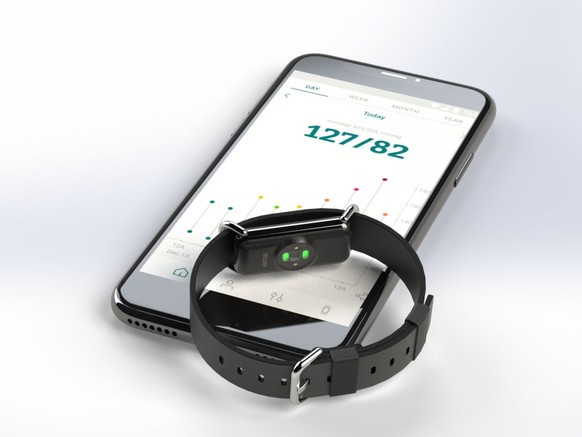 Developed thanks to CSEM technology: Aktiia's bracelet that measures blood pressure.