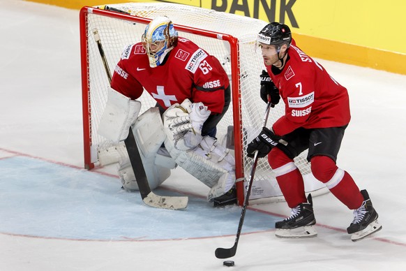 Gegen Schweden im Tor: Meistergoalie Leonardo Genoni.