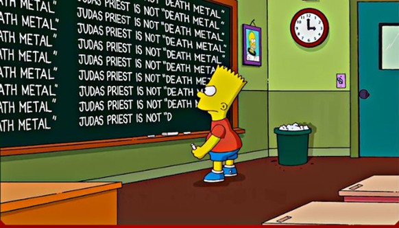 bart simpson judas priest death metal heavy metal