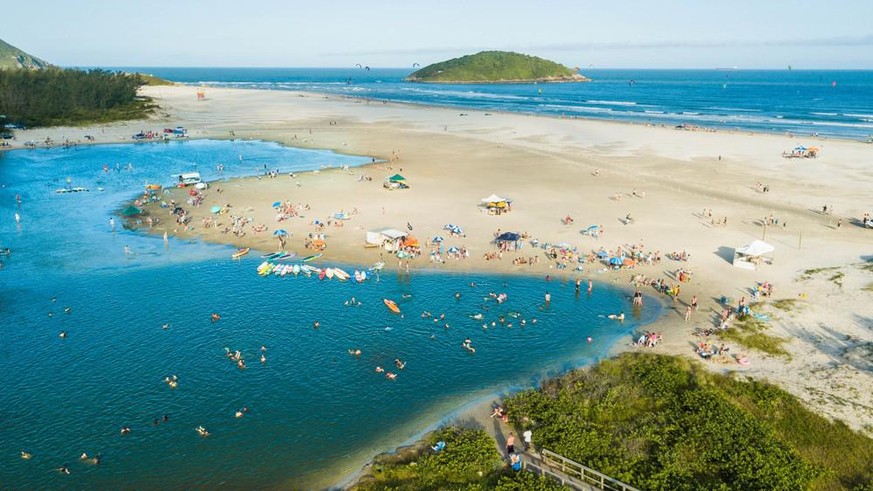 Der Praia de Ibiraquera in Imbituba.