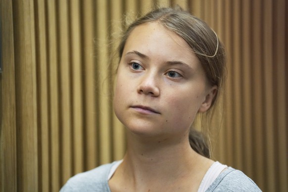 Climate activist Greta Thunberg awaits a hearing in a court in Malmö, Sweden, Monday, July 24, 2023. Thunberg appeared in court Monday on charges of disobeying law enforcement in connection with…