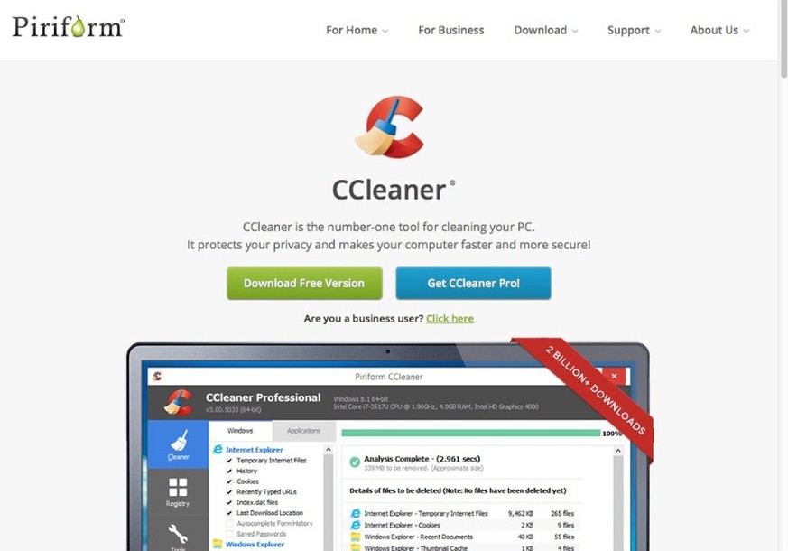 CCleaner-Homepage.