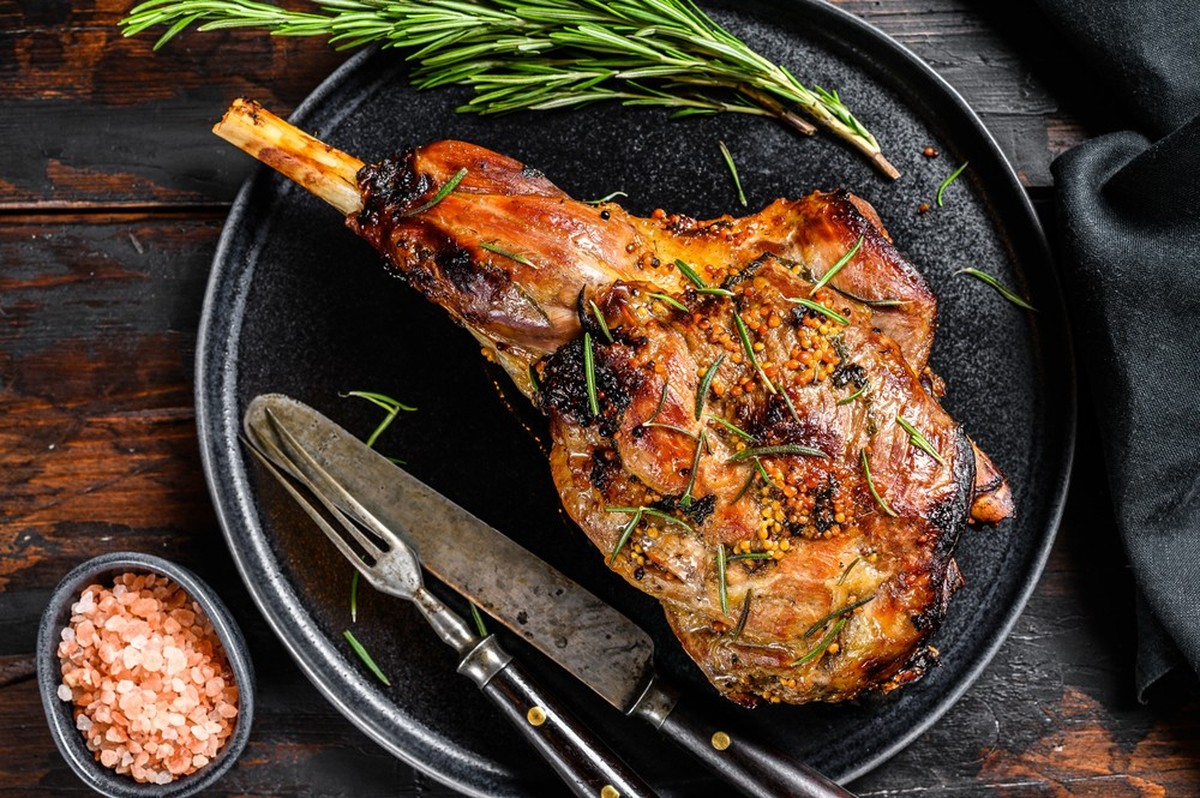 gigot d'agneau lamm lammkeule leg of lamb roast essen kochen food fleisch ostern