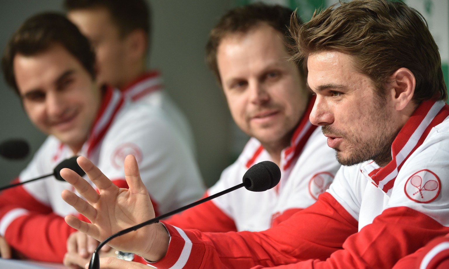 Stan Wawrinka gibt nach dem Davis-Cup-Triumph vor allem über Alkohol Auskunft.