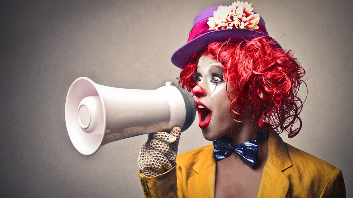 Clown Frau