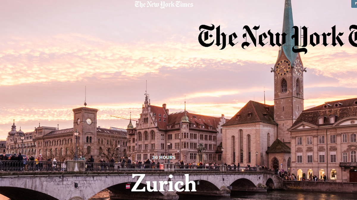 Why shouldn't the New York Times provide travel recommendations for Zurich?