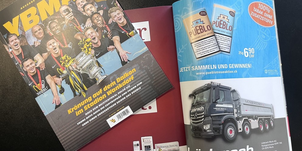 Im YB-Heft wird Zigarettenwerbung gedruckt – das sagen YB und Ruedi Löffel vom Blauen Kreuz.