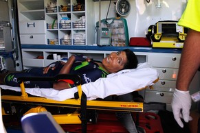 Quintana nach dem Sturz.