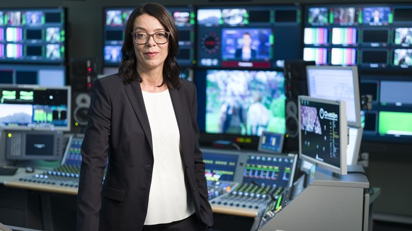 ARCHIVBILD ZUM STELLENABBAU BEI SRF --- Nathalie Wappler, Director of Swiss Radio and Television, SRF, poses for a photograph at the television studio of SRF in Zurich-Oerlikon, Switzerland, on August ...