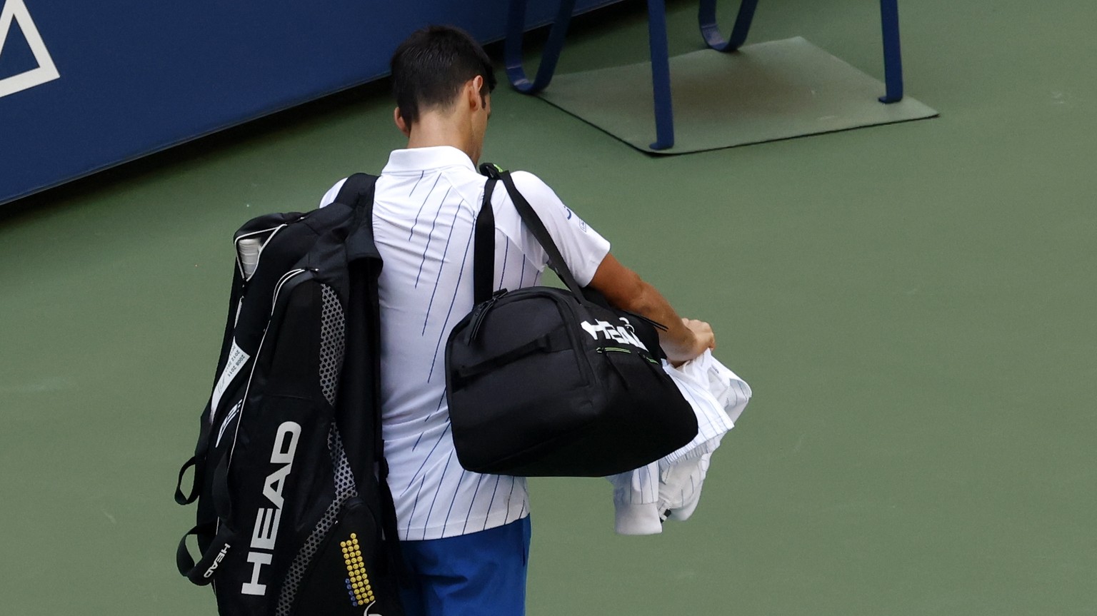 Der bittere Abgang eines Champions: Novak Djokovic in New York.