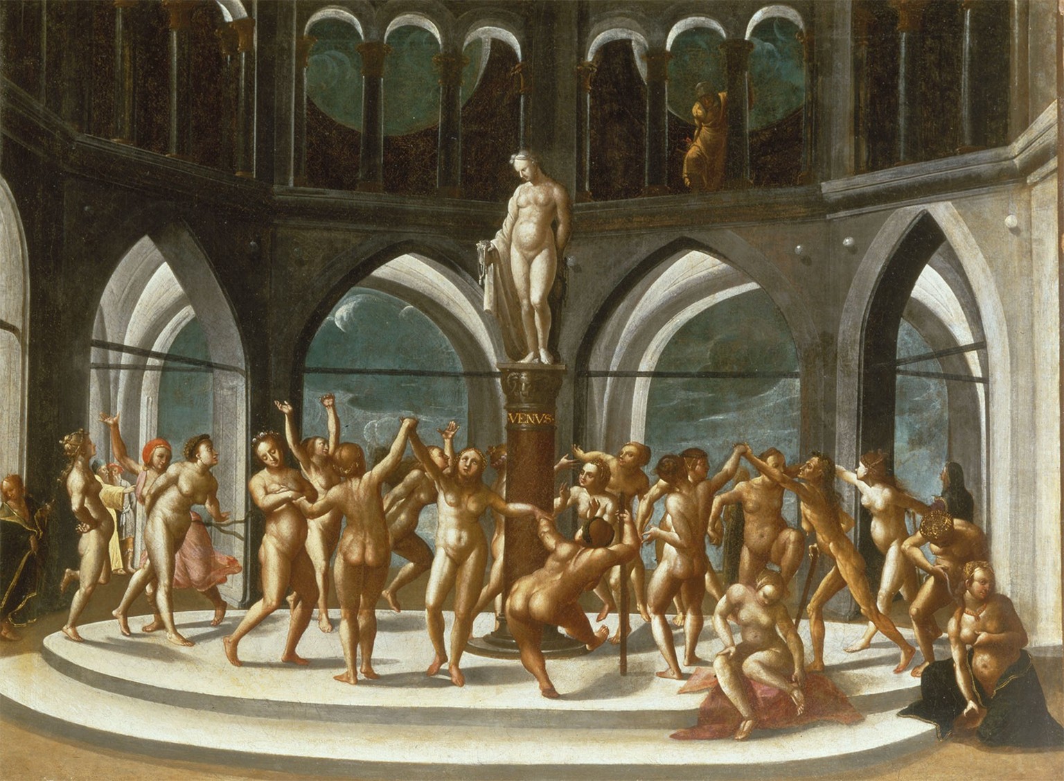 Hans Bock d. Ä., Venustanz, um 1590.
https://sammlung.staedelmuseum.de/de/werk/venustanz