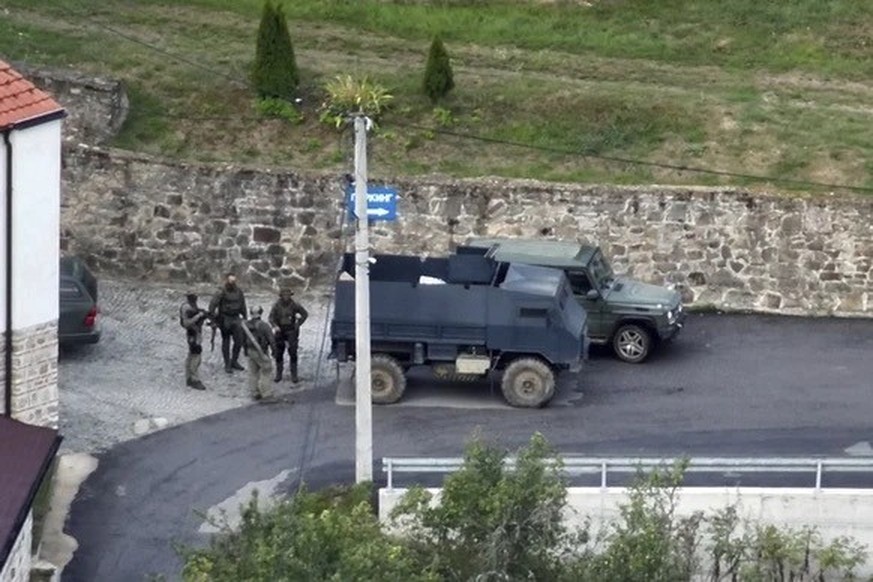 A military-equipped force invaded northern Kosovo, which is almost entirely inhabited by Serbs.
