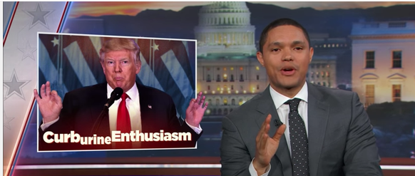 So macht sich die Daily Show über Trump lustig.