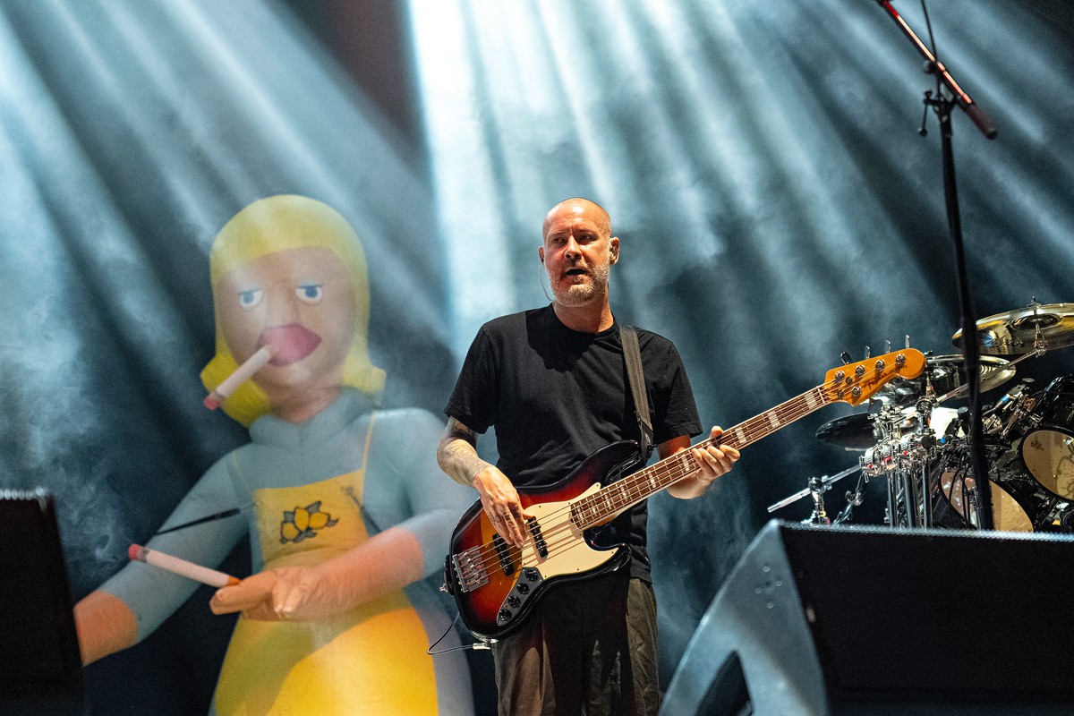 FILE - Sam Rivers of Limp Bizkit performs at the Inkcarceration Music and Tattoo Festival on July 14, 2023, at the Ohio State Reformatory in Mansfield, Ohio. (Photo by Amy Harris/Invision/AP, File)
Sa ...