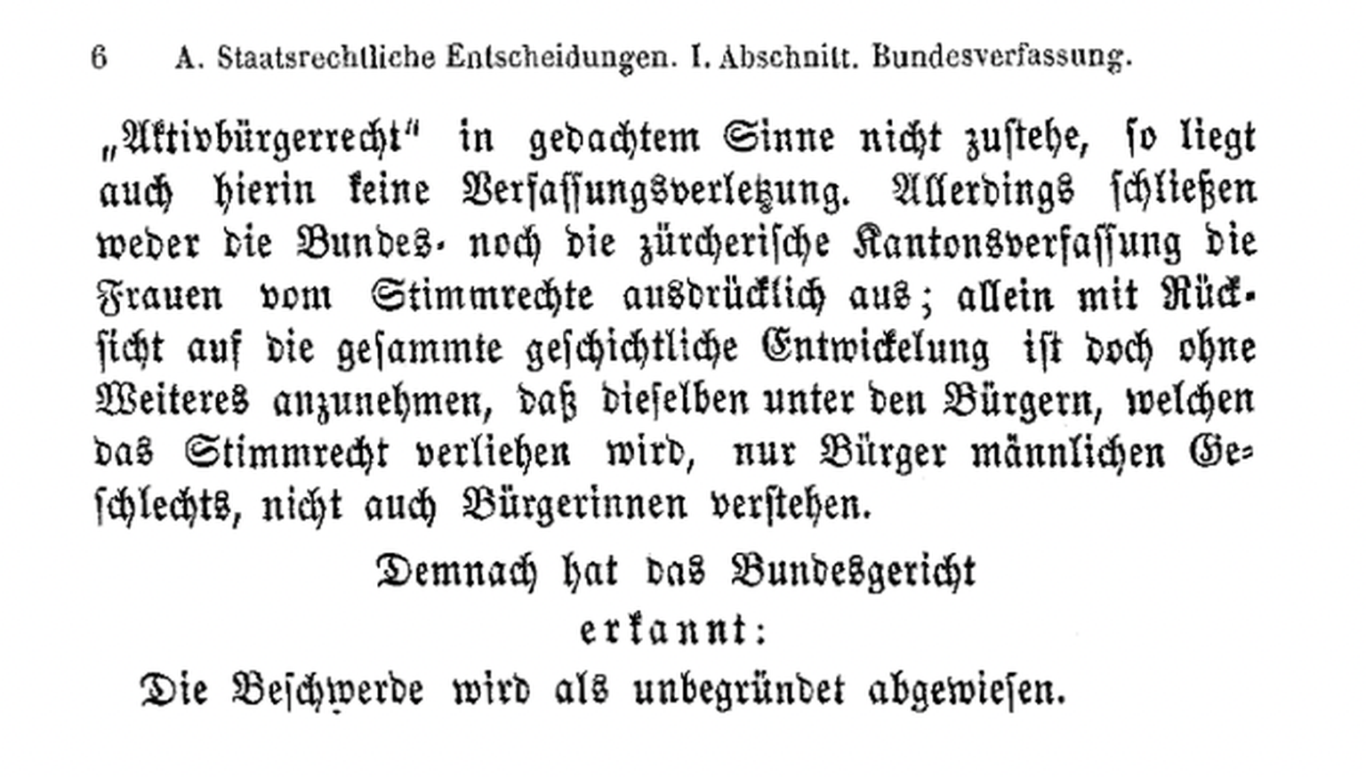 Beschwerde Emilie Spyri