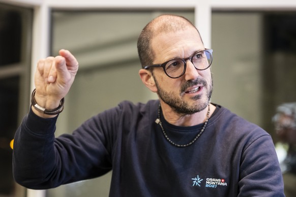 Daniel Bollinger, COO des Organisationskomitees der Alpinen Ski Weltmeisterschaften Crans-Montana 2027, gibt der Nachrichtenagentur Keystone-SDA ein Interview im Vorfeld der Rennen des Alpinen Ski Wel ...