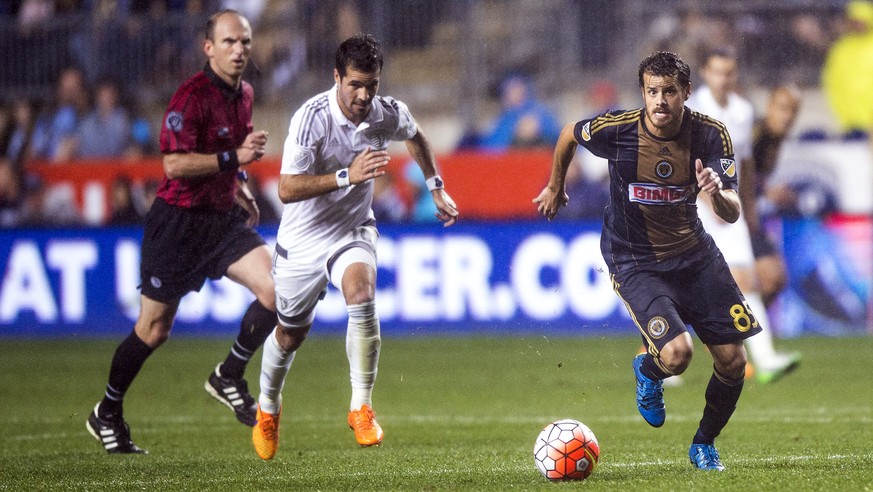 Philadelphia, 30.09.2015 - Fussball US Open Cup Final, Philadelphia Union - Sporting Kansas City, Tranquillo Barnetta (R, Union) gegen Benny Feilhaber (Kansas) - Foto: Gavin Baker/Icon Sportswire (EQ  ...