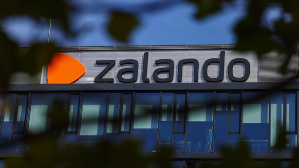 epa11532690 The logo of fashion retailer Zalando at the headquarters in Berlin, Germany, 07 August 2024. German online fashion retailer Zalando announced second quarter results on 06 August, reporting ...