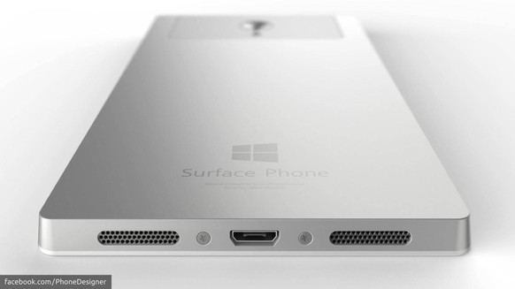 Konzeptbild: So ähnlich könnte ein Surface Phone aussehen.