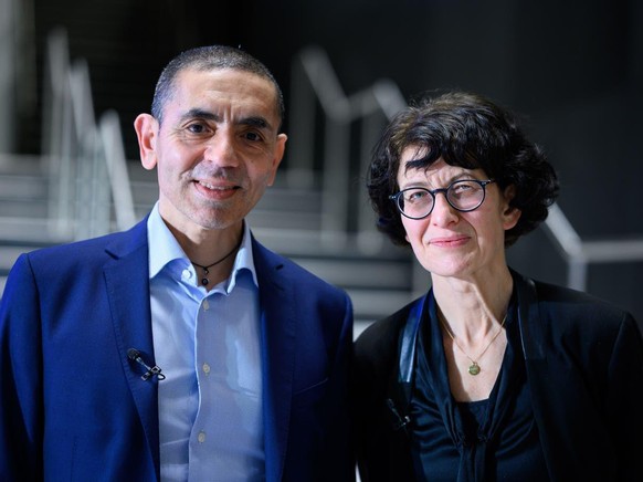 Ugur Sahin mit seiner Ehefrau Özlem Türeci, mit der er zusammen die Biontech/Pfizer-Impfung entwickelt hat.