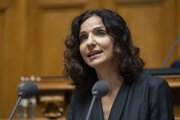 Gabriela Suter, SP-AG, spricht waehrend der Fruehlingssession der Eidgenoessischen Raete, am Donnerstag, 17. Maerz 2022, im Nationalrat in Bern. (KEYSTONE/Peter Klaunzer)