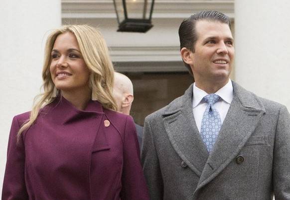 epa06606994 (FILE) - Donald Trump Jr., with his wife Vanessa and children depart St. John&#039;s Church in Washington, DC, USA, 20 January 2017 (issued 15 March 2018). Vanessa Trump has reportedly fil ...