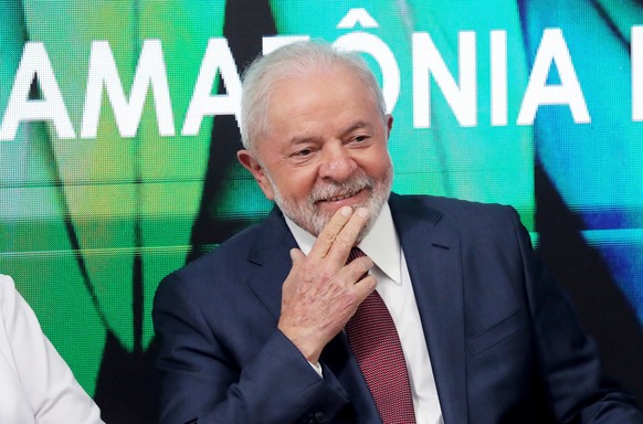 epa10308254 Brazilian president-elect Luiz Inacio Lula da Silva looks on during the COP27 UN Climate Summit in Sharm El-Sheikh, Egypt, 16 November 2022. The 2022 United Nations Climate Change Conferen ...