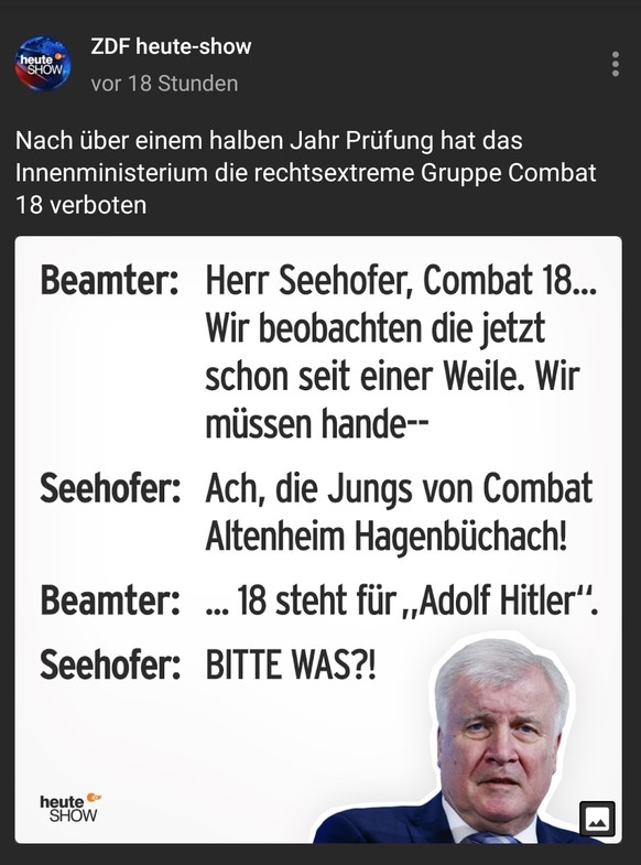 Rechtsextremismus-Experte zum Verbot von «Combat 18»: «Alle Mitglieder waren gewarnt»
Das Kommentarfeld darf nicht leer sein