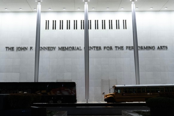 Th eJohn F. Kennedy Center for the Performing Arts is seen in Washington, Thursday, Dec. 18, 2025. (AP Photo/Jose Luis Magana)
Trump