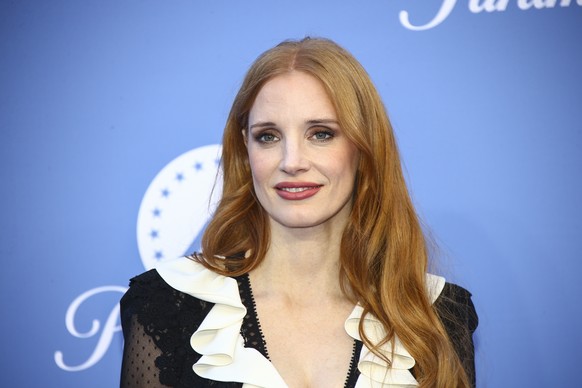 Jessica Chastain poses for photographers upon arrival at the UK launch of the streaming site Paramount +, in London, Monday, June 20, 2022. (Photo by Joel C Ryan/Invision/AP)
Jessica Chastain