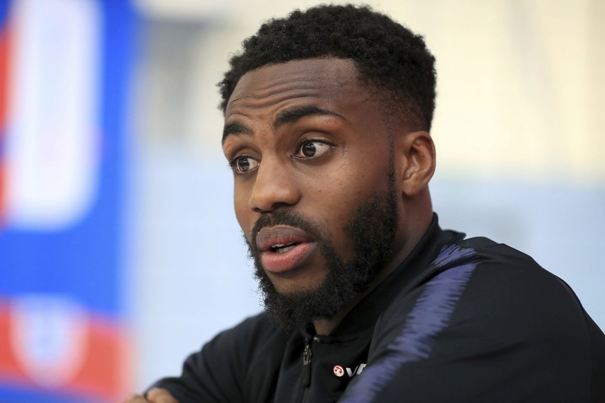 England&#039;s Danny Rose speaks during the media day at St George&#039;s Park, Burton, England Tuesday June 5, 2018 as they prepare for their final friendly before departing for the World Cup in Russ ...