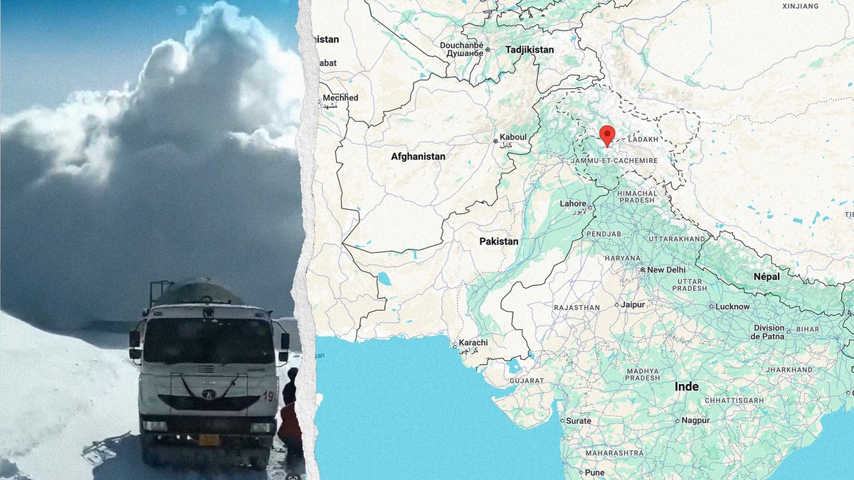 Dans le Jammu-et-Cachemire, un Etat du nord de l'Inde, une avalanche massive a été filmée par des routiers. Aussi impressionnantes que sont les images, ils sont sains et sauf.