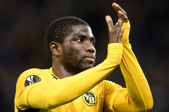 epa07946431 Young Boys&#039; Roger Assale reacts during the UEFA Europa League group stage soccer match between BSC Young Boys Bern and Feyernoord Rotterdam, at the Stade de Suisse in Bern, Switzerlan ...