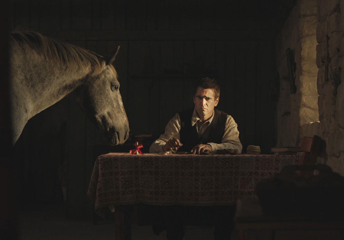 This image released by Searchlight Pictures shows Colin Farrell in "The Banshees of Inisherin." (Searchlight Pictures via AP)