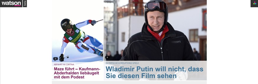 Screenshot unserer «Front» während der ersten Woche. Einige Dinge sind heute anders, andere nicht.
