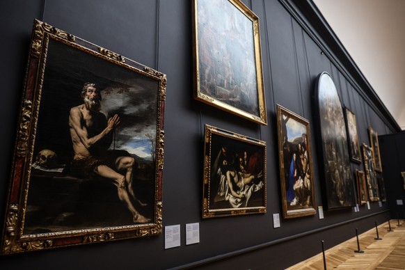 epa12564534 'Saint Paul the Hermit' by Spanish painter Jusepe de Ribera on display in the room dedicated at the Italian and Spanish paintings from the 17th and 18th centuries during a press  ...