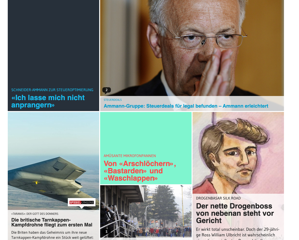 Screenshots watson Front 8. Februar 2014