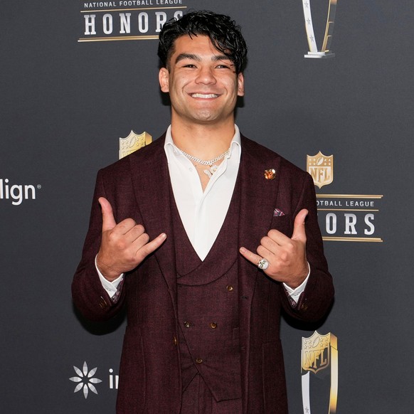 Los Angeles Rams' Puka Nacua arrives for football's NFL Honors award show in San Francisco, Thursday, Feb. 5, 2026. (AP Photo/Godofredo A. Vásquez)
Puka Nacua