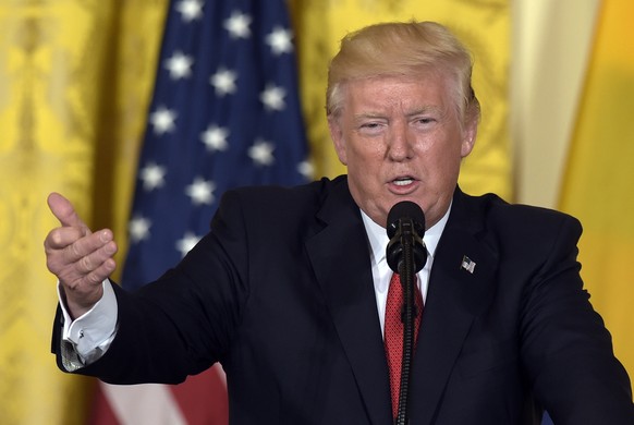 FILE - In this May 18, 2017 file photo, President Donald Trump speaks in the East Room of the White House in Washington. A White House official says President Donald Trump is expected to withdraw the  ...