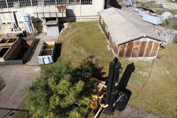 Une barriere hydraulique avec pompage et traitement des eaux pour confiner la pollution sur le site de l'ancienne usine Giovanola Freres, ou le secteur a ete pollue par des solvants chlores qui s ...