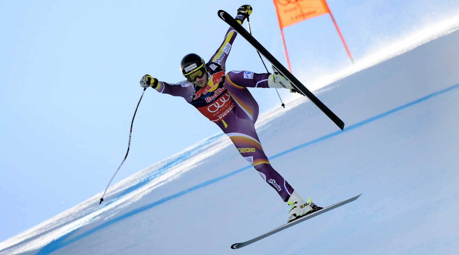 So spektakulär wie Kjetil Jansrud im Training werden die Cracks sich auch am Samstag die Streif hinunterstürzen.