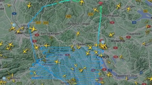 Wenig später kehrte das Flugzeug wieder nach Deutschland zurück.