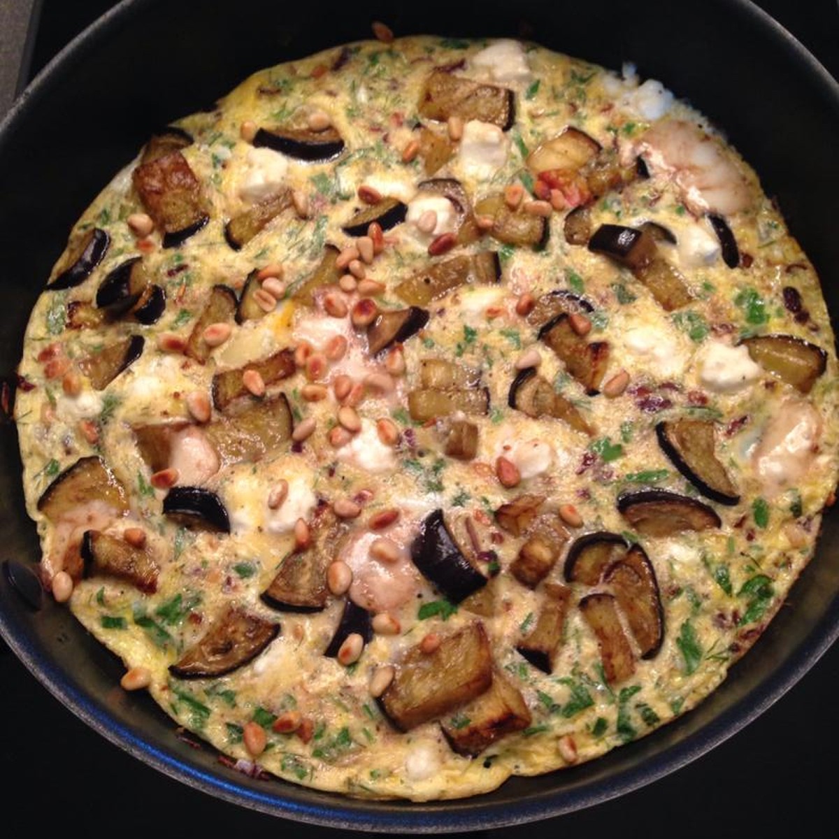 Arabische Omelette mit Aubergine a la oliver baroni https://www.facebook.com/oliver.baroni/media_set?set=a.10150335124743235.345753.609598234&amp;type=3